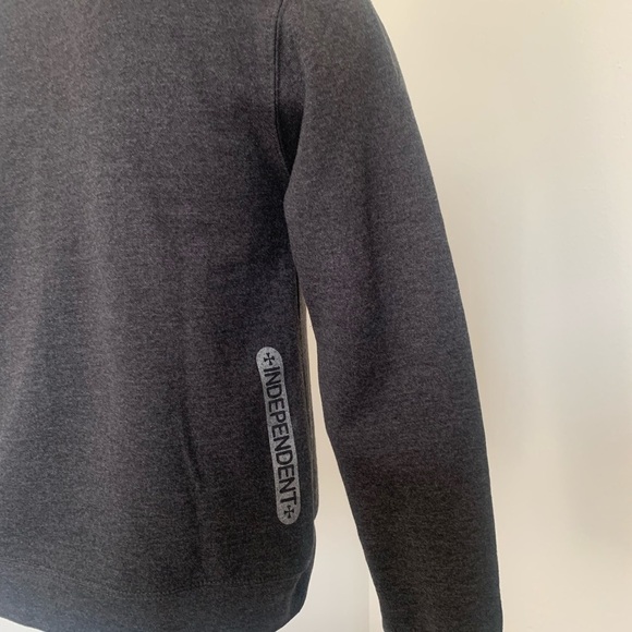 INDEPENDENT Mens Pullover Gray Sz S Skateboarding - Picture 4 of 8